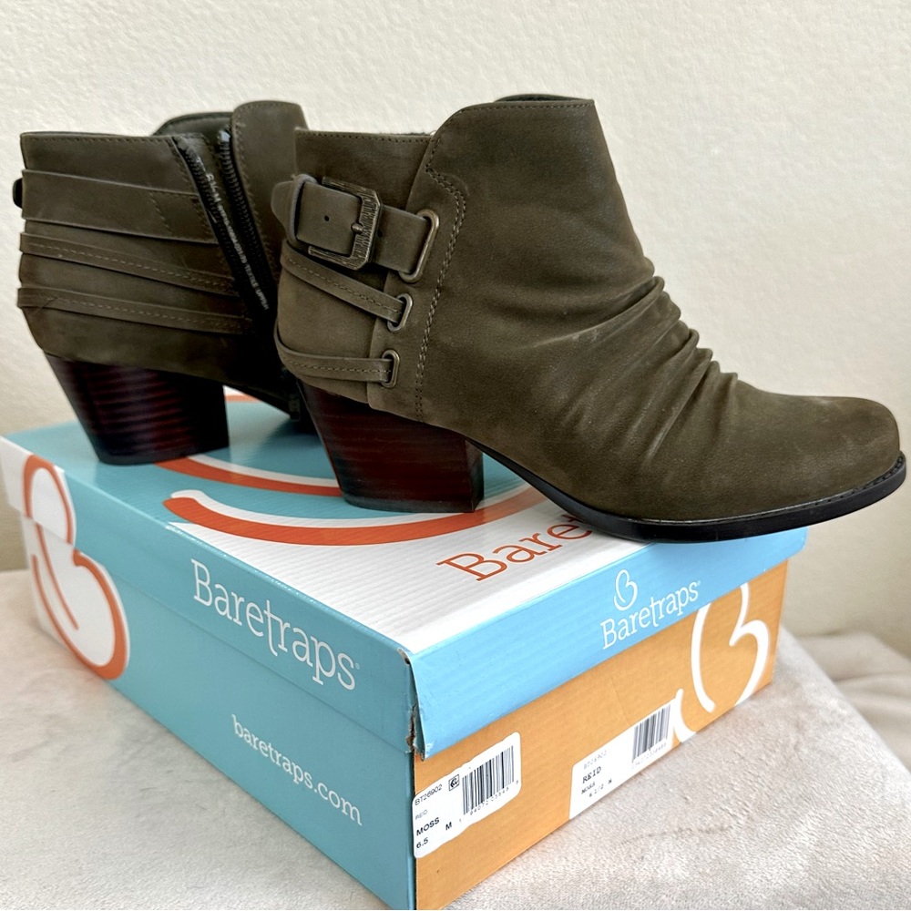 Dark green booties